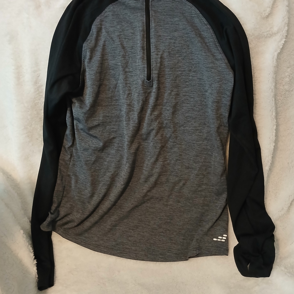 BCG Heather Gray and Black Athletic Shirt